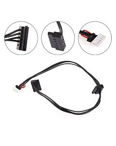 SATA virtakaapeli Acerin koneisiin, joissa virransyöttö SATA-laitteille emolevyn 6 pinnisen liittimen kautta. 2 x SATA, mm. Nitro N50-610 Disco Duro