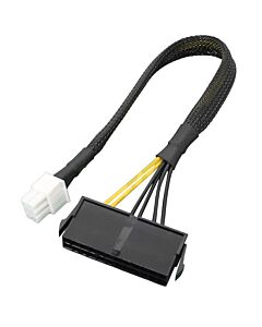 ATX adapteri Acer 24 pin päävirtaliitin 6 pinniseksi liittimeksi (kaapeli n.30cm)