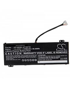 Akku Acer Nitro 5 AN515-43-R41A, Predator Helios 300 PH315 ym. 3700mAh, tarvike