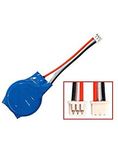 CMOS RTC paristo "BIOS paristo", CR2032 kolmella johdolla, 3-pin liitin mm Dell kannettaville, kaapelin pituus n. 5cm