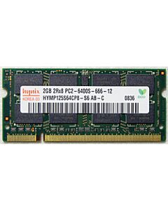 Muistikampa kannettavaan tietokoneeseen, 2GB PC2-6400S (DDR2-800) SO-DIMM, eri merkkejä, käytetty