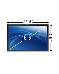 15,6" WXGA HD (1366 x 768) LED näyttöpaneeli kannettaviin tietokoneisiin, 40-pin LVDS-liitin, yleismalli kiiltävä, käytetty