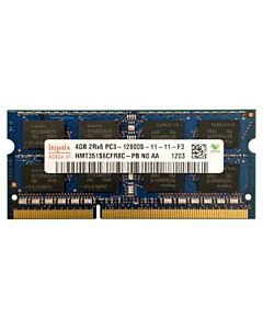 DDR3 muistikampa kannettavaan tietokoneeseen, 4GB 2Rx8 PC3-12800S (DDR3-1600) SO-DIMM, eri merkkejä, käytetty