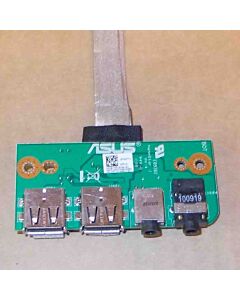 Audio/USB-liitinkortti Asus N53JF, N53JG, N53JL, N53JN, N53JQ kannettaville, käytetty