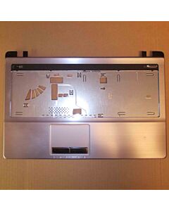 Rungon yläkuori jossa hiiren kosketuslevy Asus X53S, MB ver K53SC, K53SV kannettaville, metallinen, väri hopea, käytetty