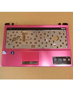 Rungon yläkuori jossa hiiren kosketuslevy Asus A53S, X53E, X53SC, MB ver K53E, K53SC, K53SD, K53SJ kannettaviin, metallinen, väri pinkki, käytetty