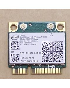 Half MiniPCI Express WLAN-kortti HP Compaq kannettaviin tietokoneisiin, Intel® Centrino® Wireless-N 1030, 802.11bgn + BT 3.0 + HS, SPS 631956-001, käytetty 