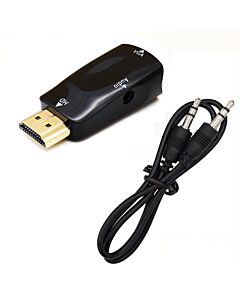 HDMI VGA adapteri + audio kaapeli 3,5mm liittimillä