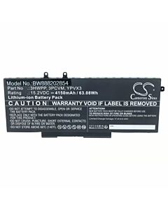 Akku Dell Latitude 14 5410 5411 5510 5511 5401 5501 Precision 3541 3550 3551 4150 mAh 63Wh tarvike