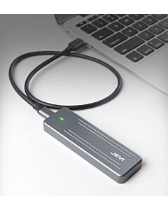 USB-C liitäntäinen ulkoinen kotelo M.2 NVMe kiintolevylle, JEYI