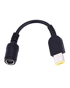 Adapteri, muunnin Lenovon virtalähteisiin, pyöreä liitin nelikulmaiseksi (Slim Tip), adapterin pituus n. 15cm