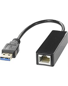 USB 3.0 verkkosovitin tietokoneisiin, joissa ei ole RJ45 porttia. Sovittimella saadaan langallinen verkkoyhteys, vaikka koneessa ei olisi verkkoliitintä. Gigabit, 1xRJ45, 1xUSB3.0 Tyyppi A ur, musta