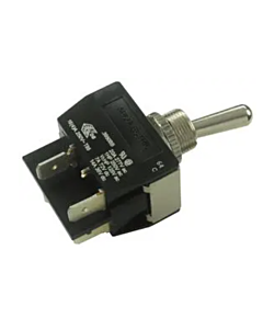Kytkin: vipukytkin ON-OFF DPST 16A/250VAC paneelikiinnitys, Bulgin C3950BB, 2kpl